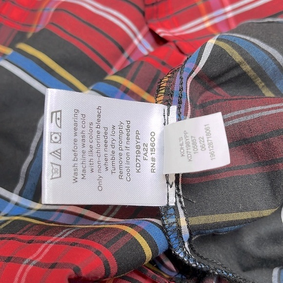 Draper James RSVP plaid tie waist holiday dress with keyhole back size XXL NWT - Picture 8 of 8